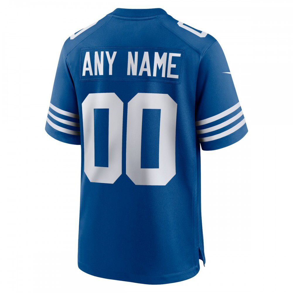 Indianapolis Colts Nike Alternate Custom Jersey - Royal-GridironStore